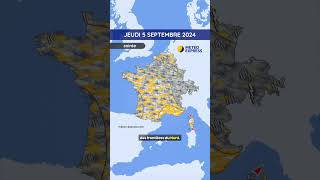 Météo du Jeudi 5 au Samedi 7 Septembre 2024 [upl. by Akla]