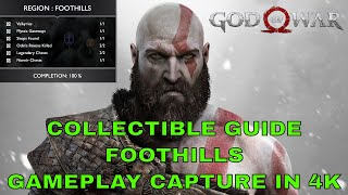 Foothills All Collectible Locations Guide God of War 2018 [upl. by Saerdna]