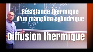 Coursdiffusion thermique 4 résistance dun manchon cylindrique [upl. by Hennebery]