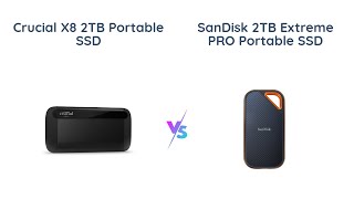 Crucial X8 vs SanDisk Extreme PRO  Portable SSD Comparison [upl. by Inobe]