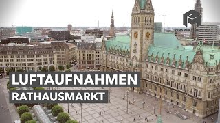 Luftaufnahmen Hamburg  Rathausmarkt Hamburg [upl. by Llerrahs]