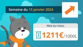 Prix ​​du fioul domestique  semaine du 15 janvier 2024 [upl. by Llertnahs]