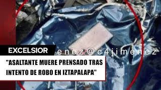 Filtran qué llevaba asaltante prensado en CDMX ¿iba preparado [upl. by Ing597]