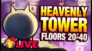 HEAVENLY TOWERS STREAM FLOOR 40 BALROG STRAT  Battle Cats 113 LIVE [upl. by Liggitt]