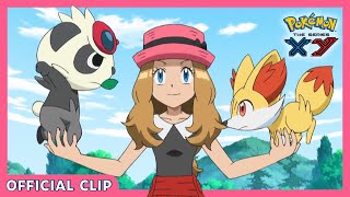 Pokémon Showcase Practice  Pokémon the Series XY Kalos Quest  Official Clip [upl. by Nhguaved729]