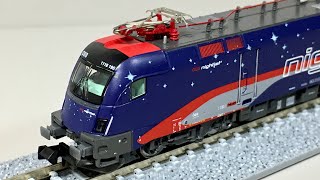 HOBBYTRAIN H2783S ÖBB Rh1116 Taurus „Nightjetquot Modellbahn DCCSound Spur N [upl. by Elleinwad548]