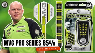 MVG PRO SERIES 85 TUNGSTEN WINMAU DARTS REVIEW WITH MAX HALEY 🎯 [upl. by Anevad954]