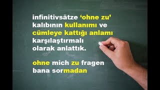 infinitivsätze mit ohne zu [upl. by Zarger]