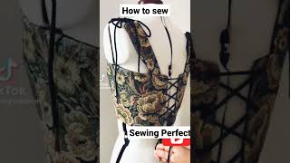 The Perfect Sewing Project how to sew sewing for beginner shorts sewinghacks trending [upl. by Akenet403]