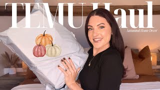 Huge Autumnal TEMU Haul 🍂  Autumn Home Decor  Part 2 [upl. by Holsworth]