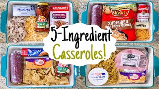 5 INGREDIENT CASSEROLES  The BEST EASY Casserole Recipes With FEW Ingredients  Julia Pacheco [upl. by Nosila]