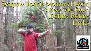 Bearpaw Bodnik Mohawk Hybrid Take Down Bow  DeflexReflex Limbs [upl. by Jaime]