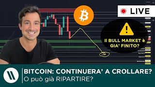 BITCOIN CRYPTO IL CROLLO è SOLO ALLINIZIO o È GIA FINITO [upl. by Aivek]