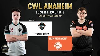 Team Heretics vs Team Reciprocity  CWL Anaheim 2019  Losers Round 2 [upl. by Silra]