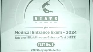 All India Aakash Test Series for NEET AIATS3NEET2024 XII studying [upl. by Halfdan]