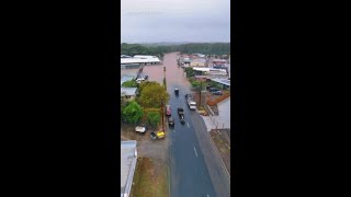 Drone footage reveals devastating flood damage [upl. by Ahsiloc]