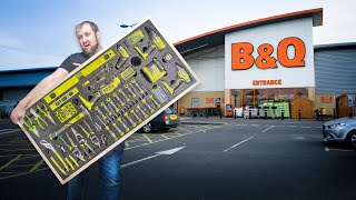 I Walked out of BampQ with This EPIC Ryobi Tools Wall Display in Shadow Foam for MY NEW WORKSHOP [upl. by Otrebcire]