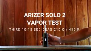 Arizer SOLO 2  Vapor cloud test [upl. by Aloke]