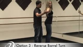 Salsa On2 Dance Lesson  Reverse Barrel Turn [upl. by Rehpotsyrhc3]