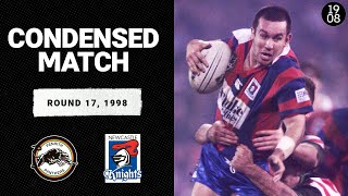 Penrith Panthers v Newcastle Knights  Round 17 1998  Condensed Match  NRL [upl. by Neimad35]