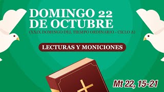 Lecturas y Moniciones Domingo 22 de octubre 2023 XXIX semana del Tiempo Ordinario ciclo A [upl. by Yggep]