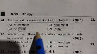 cell the unit of life class 11mcqs for neetcell pyqs for neetneetbiology100 [upl. by Epilihp394]