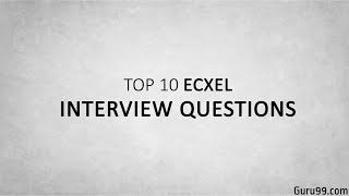 Top 5 Excel Interview Questions and Answers ☑️ [upl. by Otilesoj768]