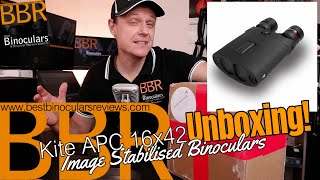 Unboxing Kite APC 16x42 Image Stabilised Binoculars [upl. by Johanna]