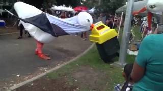 Snuff Puppets Giant Seagulls at Altona Beach Festival 2013 [upl. by Auqinom493]