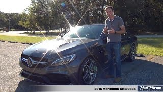 Review 2015 MercedesAMG C63S Sedan  Sports Car in a Suit [upl. by Ponzo]