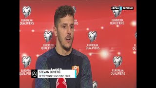 SAVIĆ I JOVETIĆ ZA ARENU Sa Srbijom pod ruku da odemo na EURO  27032023 [upl. by Pallua959]