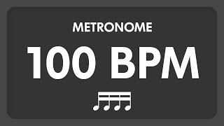 100 BPM  Metronome  16th Notes [upl. by Swanhilda]