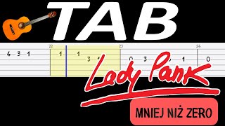 🎸 Mniej niż zero Lady Pank  melodia TAB gitara 🎵 TABY I NUTY W OPISIE 🎼 [upl. by Aoket162]