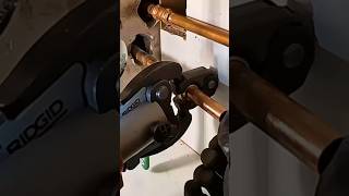 Replacing a shutoff valve for a hosebibb under a lavatory 💦 plumbing plumber shortsvideo [upl. by Irec]