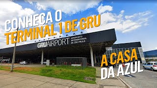 Conheça o TERMINAL 1 do AEROPORTO DE GUARULHOS  A casa da Azul Linhas Aéreas em GRU [upl. by Baker]