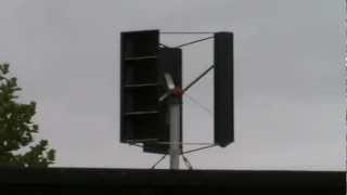 Eigenbau Windrad mit Generator homemade vertical axis wind turbine VAWT [upl. by Ramyaj]