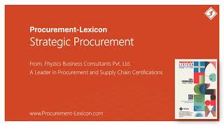 Strategic Procurement from Procurement Lexicon [upl. by Merton]