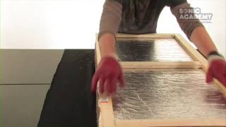 How To Make A Rockwool Sound Absorber  Acoustic Panels  Part 3 Fabric [upl. by Anson]