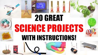 20 Great Science Project Ideas with instructions [upl. by Ifill]