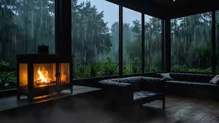 Rain Sounds For Sleeping  99 Instantly Fall Asleep With Rain And Thunder Sound At Night [upl. by Russo897]