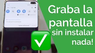 COMO GRABAR LA PANTALLA DE TU CELULAR [upl. by Assirol]