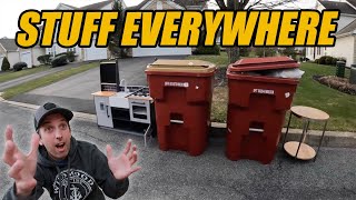 Insane Bulk Garbage Day  Trash Picking Ep 878 [upl. by Ahtebat]