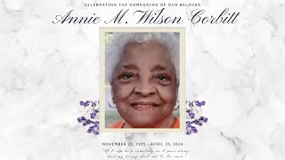 Temple Baptist Church  Celebration of life for Annie Wilson Corbitt  May 3 2024 [upl. by Russi]