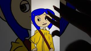 CORALINE🟡🔵⚫️ ♾️zoom  shorts procreate digitalart shortsviral art youtubechamps [upl. by Norted]