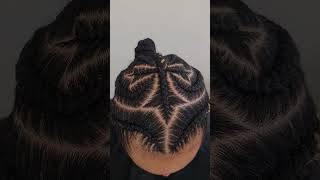 tresses collées cornrows braids cornrowsbraid naturalhair hair protectivestyle viral video [upl. by Sarnoff893]