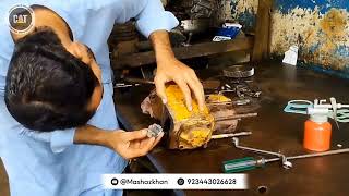 Caterpillar 950B Loader  Compressor Fitting  Mashaz Khan Mechanic  Karachi  Caterpillar [upl. by Yelsha]