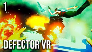 One Of The Best VR Game I Have Played Defector VR [upl. by Odinevneib319]