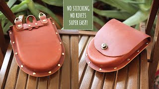 The Easiest Leather Bag To Make [upl. by Hujsak]