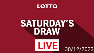 The National Lottery Lotto Draw Live Form Saturday 30 December 2023 [upl. by Nivlag31]