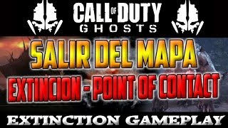 COD GHOSTS  EXTINCION  TRUCO COMO SALIR DEL MAPA POINT OF CONTACT  BONUS CLIPS [upl. by Noryd]